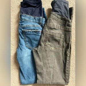 Thyme Maternity Jeans XS -2 Pair